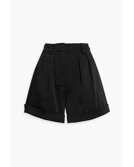 Jonathan Simkhai Black Devan Satin-crepe Shorts