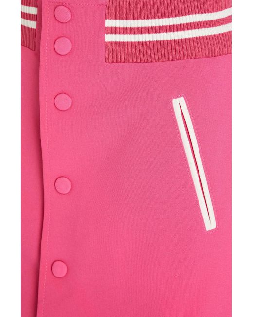 Red(v) Pink Zweifarbige shorts aus crêpe in rock-optik