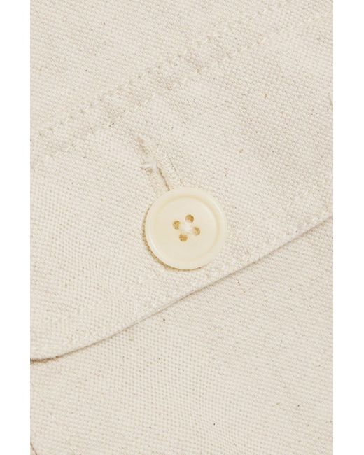 Alex Mill Natural Cotton And Linen-blend Canvas Overshirt for men
