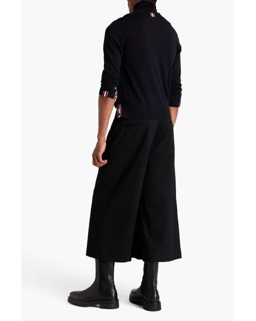 Thom Browne Blue Wool Turtleneck Sweater for men