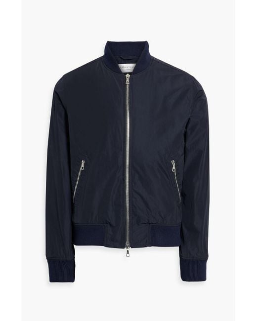 Officine Generale Blue Bernard Shell Bomber Jacket for men