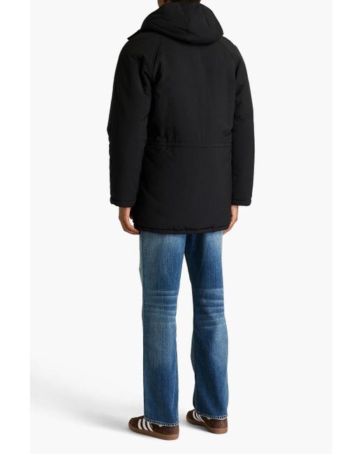 Sandro Shell hooded parka in Black für Herren