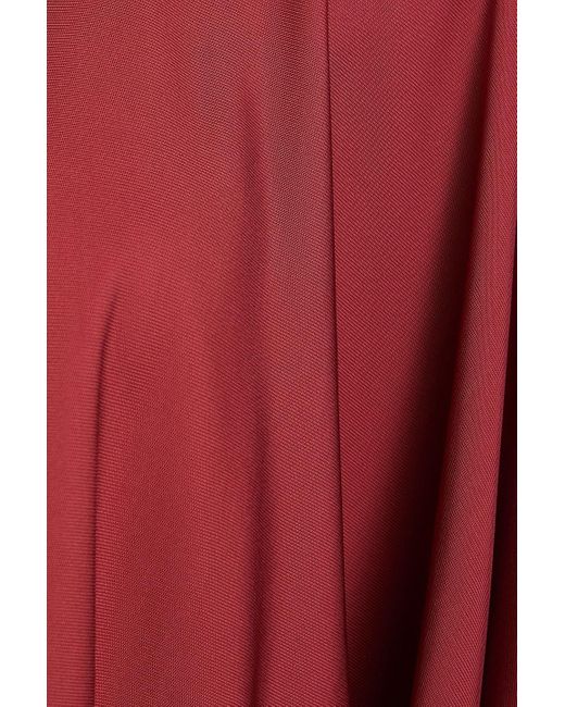 BITE STUDIOS Red Movere Cropped Stretch-jersey Top