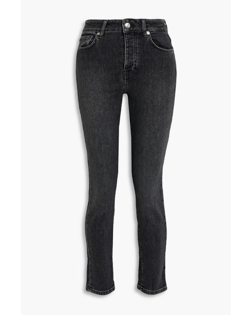 IRO Black Galloway Mid-rise Skinny Jeans