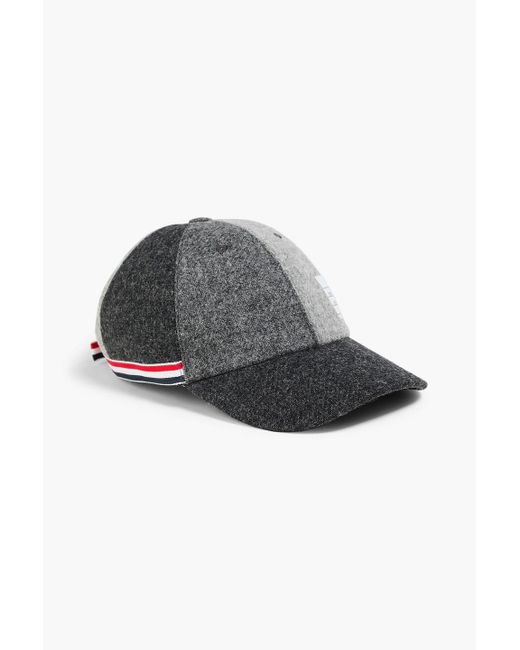 Thom Browne Gray Wool-felt Baseball Cap for men