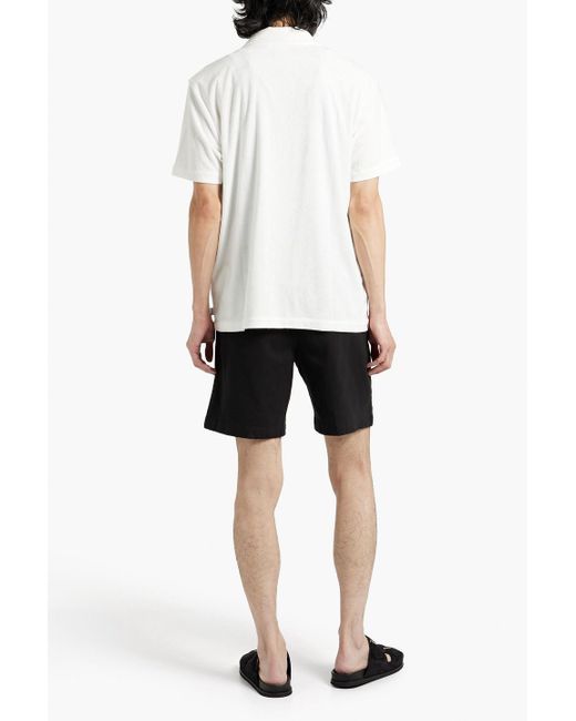 Onia Black Cotton-blend Twill Shorts for men