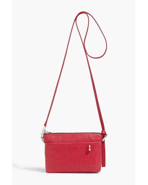 Rick Owens Red Adri Pebbled-leather Shoulder Bag