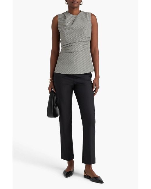 Rohe Blue Cotton-Blend Slim-Leg Pants