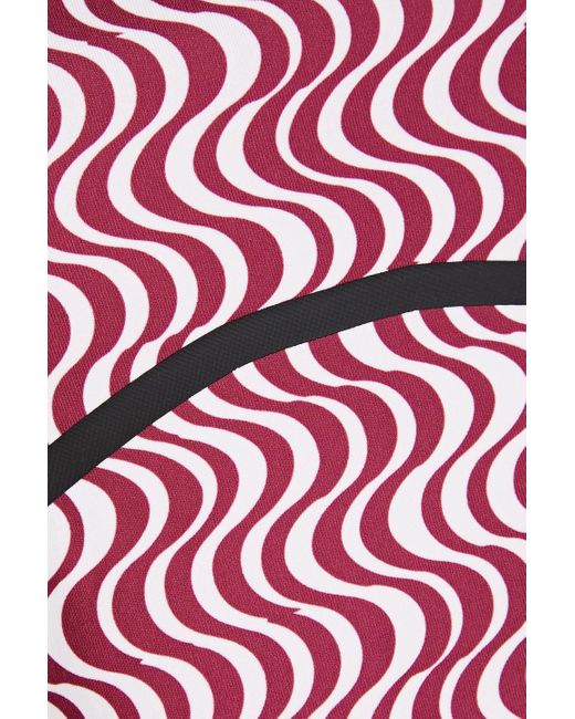 Adidas By Stella McCartney Pink Oberteil aus stretch-jersey mit applikationen