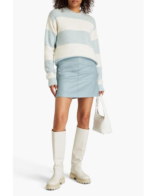 A.P.C. White Striped -blend Sweater