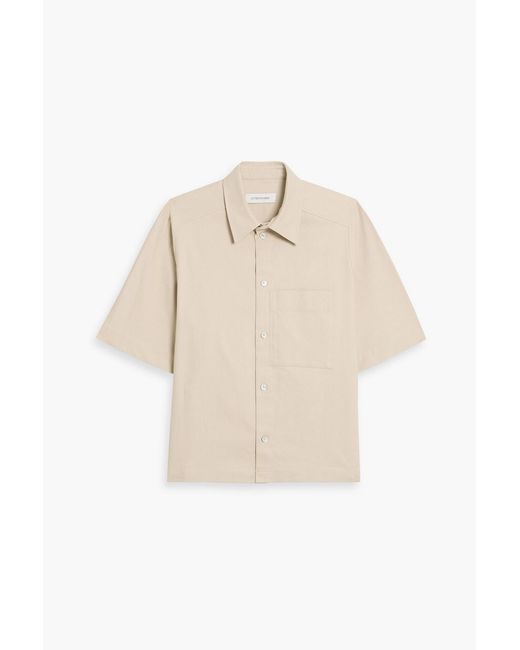 LE17SEPTEMBRE Natural Cotton-Blend Canvas Shirt for men