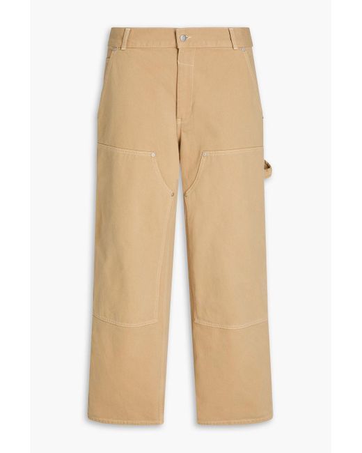 Sandro Natural Cotton-gabardine Pants for men