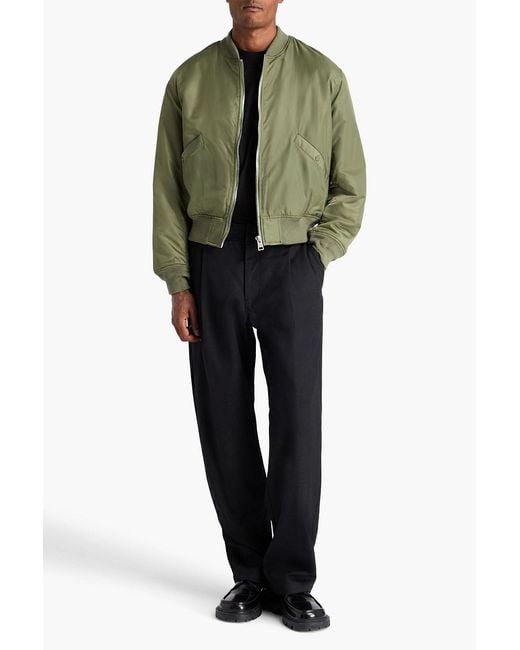 Sandro Green Shell Bomber Jacket for men