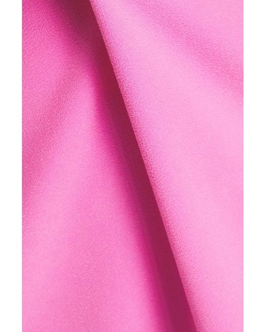 Alex Perry Pink Crepe Midi Dress