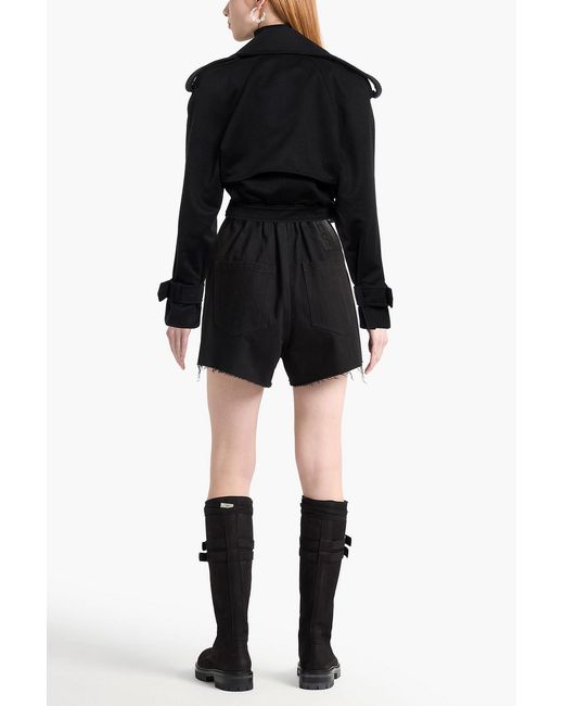 Wardrobe NYC Black Cropped Wool-felt Jacket