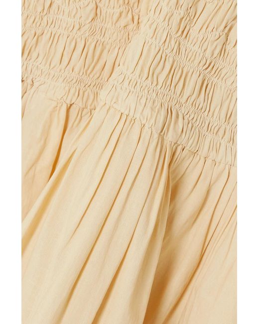 Sea Natural Juni Smocked Cotton Midi Dress