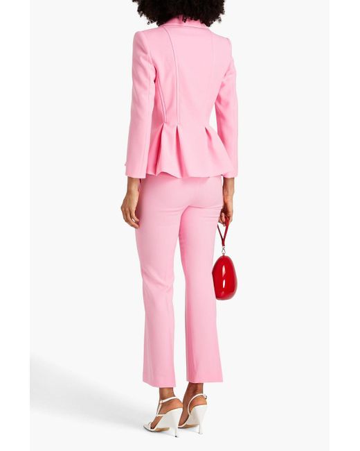 Boutique Moschino Pink Twill Peplum Blazer