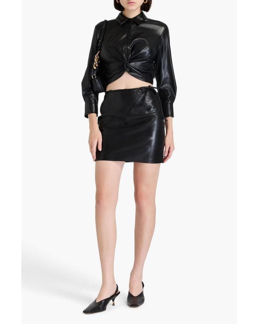 Nanushka Black Okobortm Mini Skirt