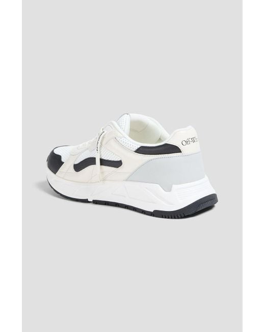 Off-White c/o Virgil Abloh Sneakers "runner b" aus perforiertem leder in White für Herren