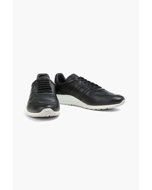 Bally Black Asler Pebbled-Leather Sneakers for men