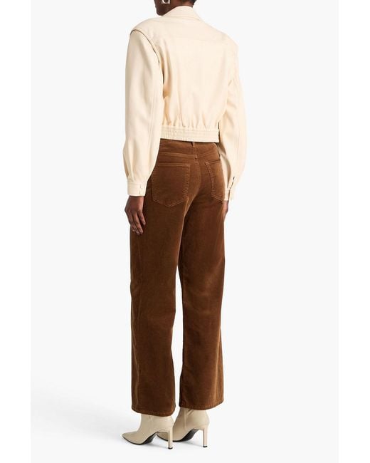Jonathan Simkhai Natural Marbella Cropped Jacket