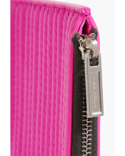 Rick Owens Pink Quilted Leather Pouch