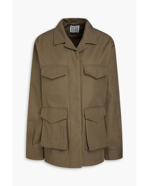Totême Green Cotton-Twill Jacket