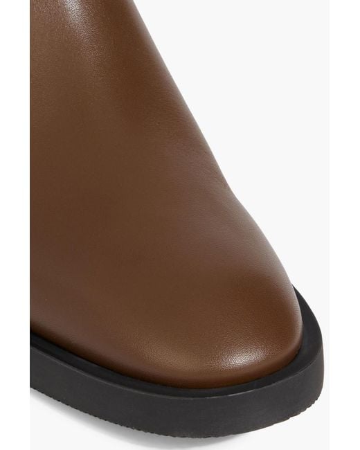 Stuart Weitzman Brown Sondra Leather Chelsea Boots
