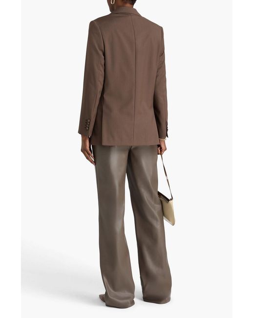 Officine Generale Brown Giovanni Herringbone Wool Blazer