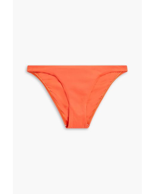 Bondi Born Orange Mina Mid-rise Bikini Briefs