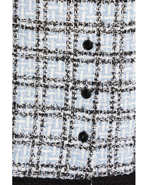 Maje Gray Minirock aus tweed mit gürtel