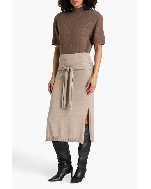 Jacquemus Brown Castagna Merino Wool And Cashmere-blend Mock-neck Sweater