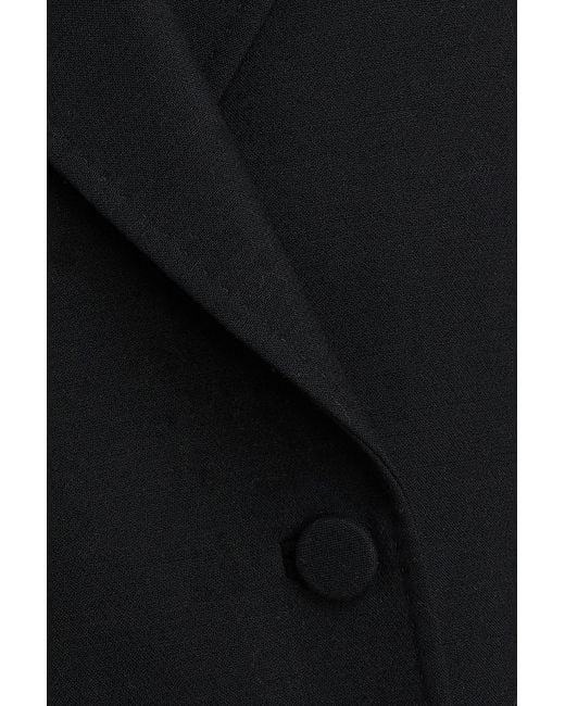 Gabriela Hearst Black Stephanie Double-breasted Wool Blazer