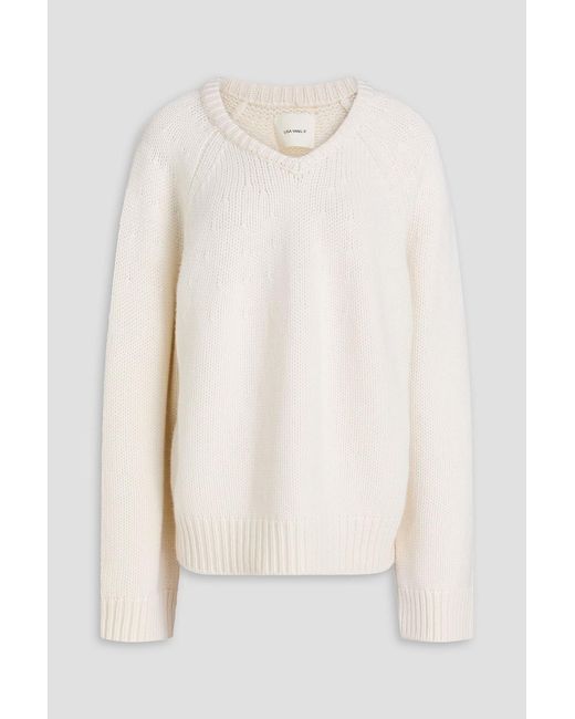 Lisa Yang White Cashmere Sweater