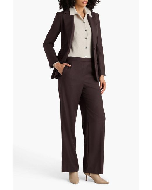 Theory Brown Lynnia Wool-Flannel Blazer