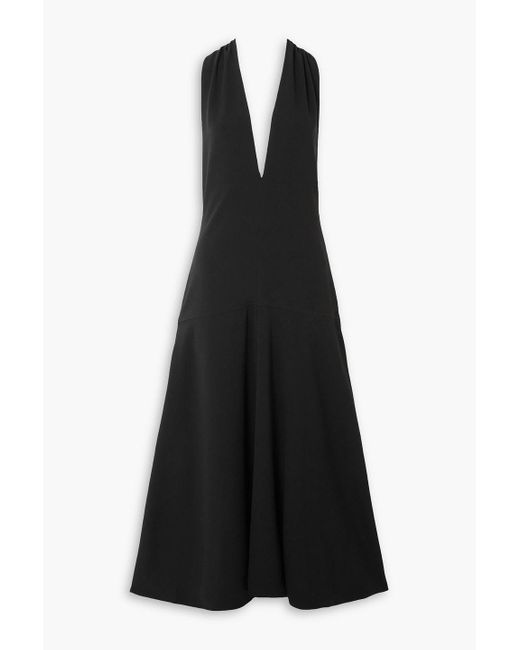 chinese dress ladies Proenza Schouler Selena Twist Back Dress in Matte Double Crepe - White