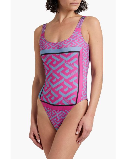 Versace Pink Printed Swimsuit