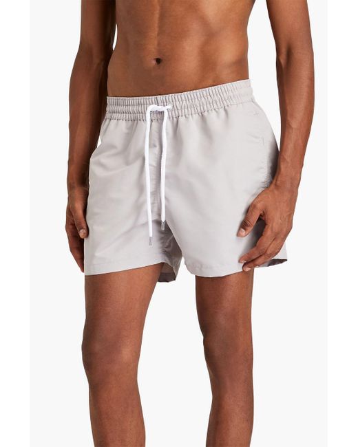 Frescobol Carioca Gray Short-length Swim Shorts for men