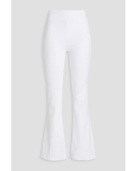 FRAME White The Jetset High-Rise Flared Jeans