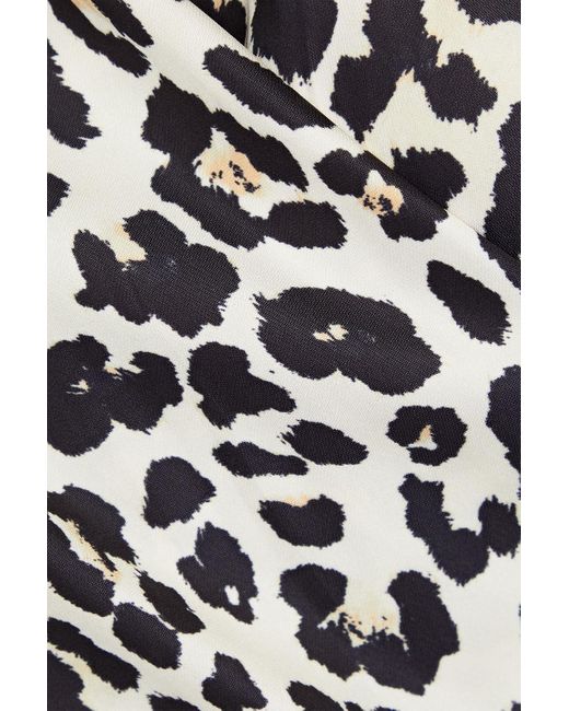 Day Birger et Mikkelsen White Gathered Satin Midi Wrap Dress