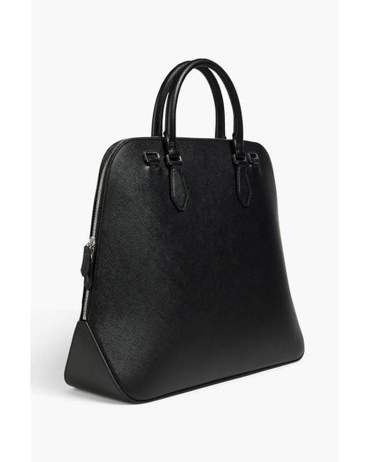 Montblanc Bowling sartorial tote bag aus strukturiertem leder in Black für Herren
