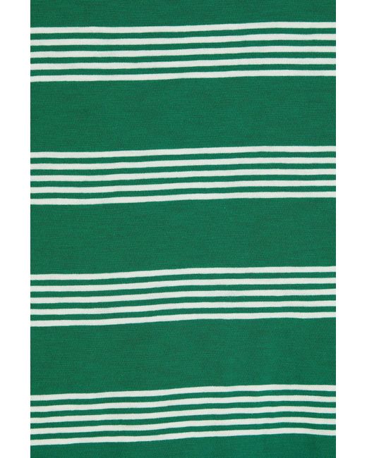 Rag & Bone Green T-shirt aus pima-baumwoll-jersey mit streifen
