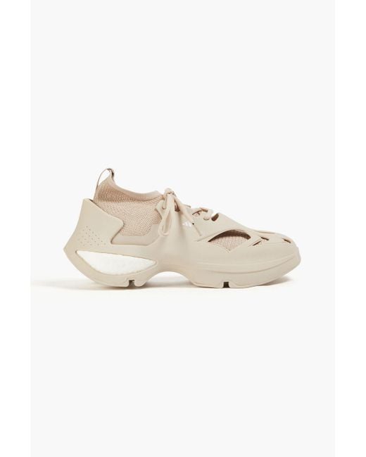 Adidas By Stella McCartney Natural Sportswear Rubber And Mesh Sneakers