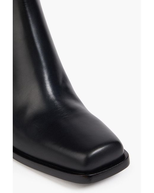 Gianvito Rossi Black Leather Chelsea Boots