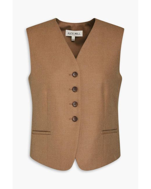 Alex Mill Brown Soho Flannel Vest