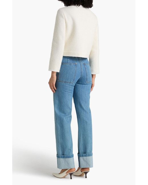 Maje Natural Bouclé-Tweed Jacket