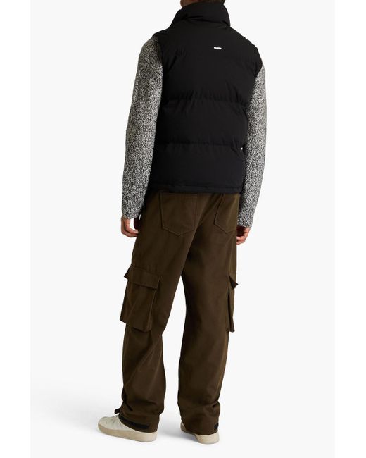 Sandro Black Quilted Shell Vest for men