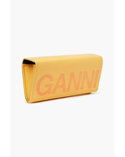 Ganni Pink Sonnenbrille mit cat-eye-rahmen aus azetat