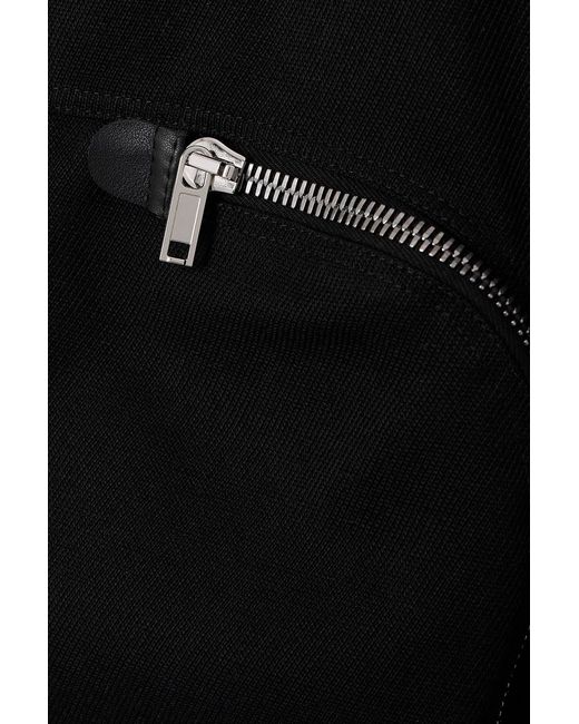Rick Owens Black Dracca Asymmetric Cotton-Blend Twill Skirt