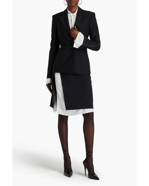 Peter Do Black Twill Blazer